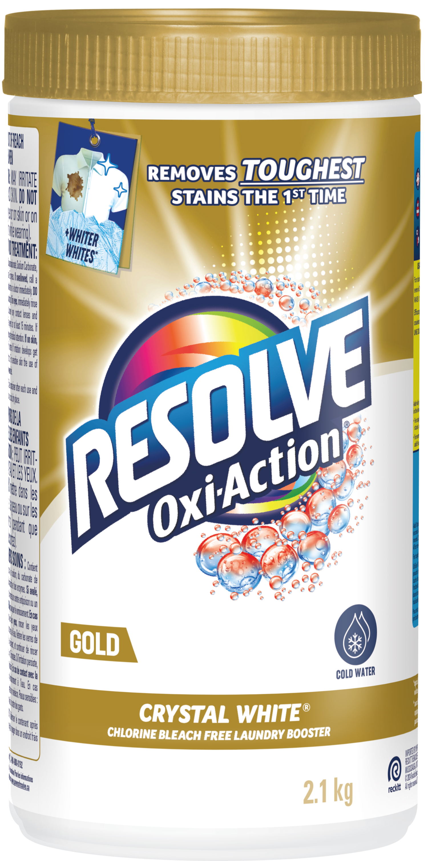 RESOLVE® Laundry Powder - GOLD Oxi-Action Crystal White (Canada)